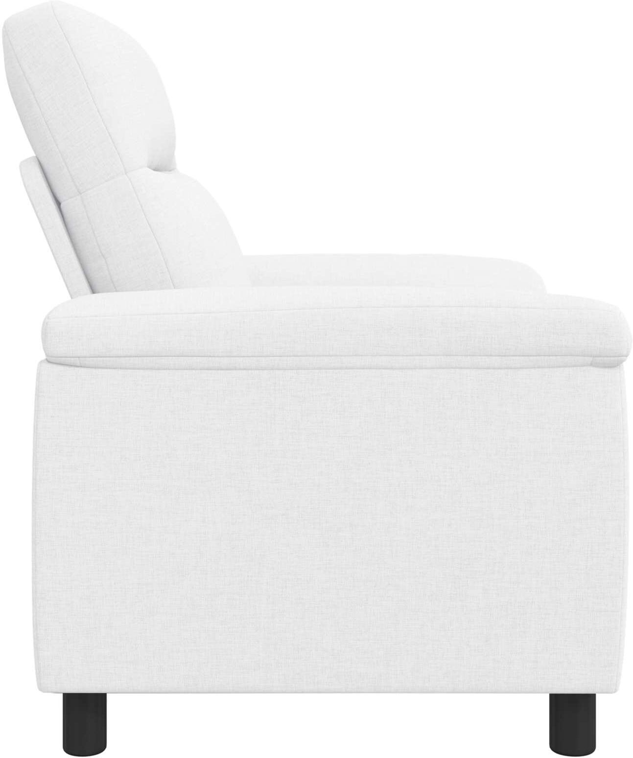 vidaXL Canapé Blanc 95 x 90 x 95 cm Tissu