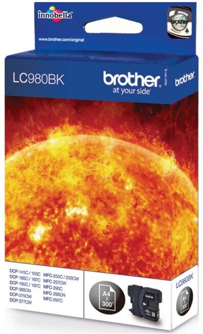 BROTHER Cartouche d’encre LC-980BK noir (LC980BK)