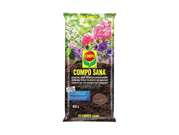Compo Sana Balkon- und Kübelpflanzenerde 40L