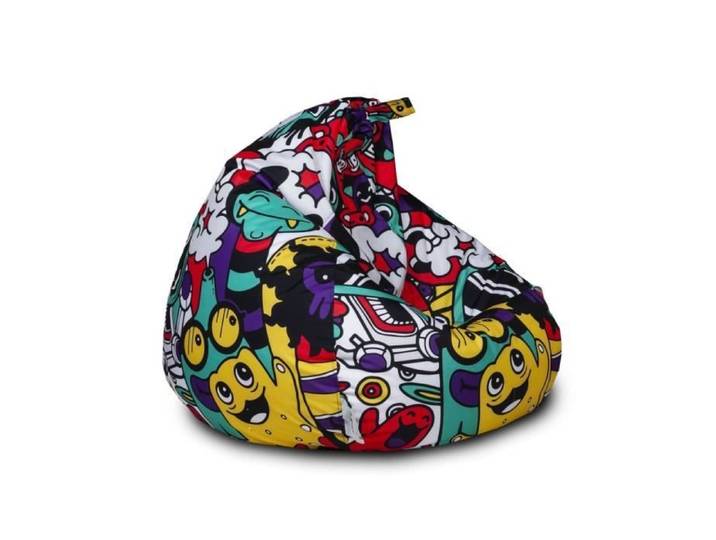 Pouf Poire Fauteuil Oscar Modern Poliester 110 x 90 cm Multicolore 2