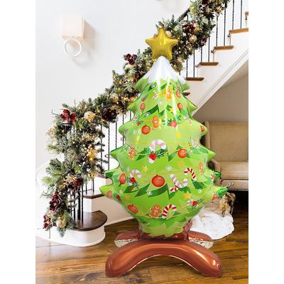Standing Christmas Tree Aluminum Balloon, Event Decoration, Garden Decoration, Suitable For Christmas Standing Christmas Tree Aluminum Balloon, Event Decoration, Garden Decoration, Suitable For Christmas