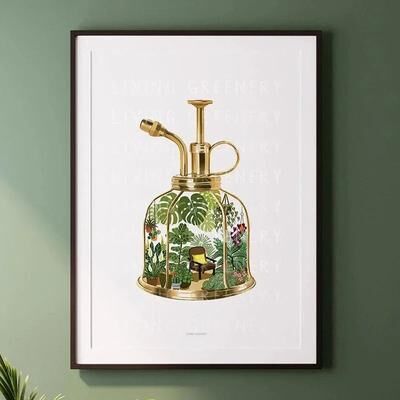 Uplift Picks Botanical Wall Art Plant Canvas Print Green Wall Decor Nature Leaf Poster 12 40x60 Cm