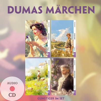 4 Dumas Märchen (4 Bücher + Audio-CDs) - Frank-Lesemethode - Kommentierte zweisprachige Ausgabe Französisch-Deutsch, Set von Alexandre Dumas,