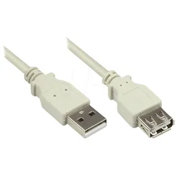 GC 2511-OF2 - USB 2.0 Kabel, A Stecker auf A Buchse, 1,8 m