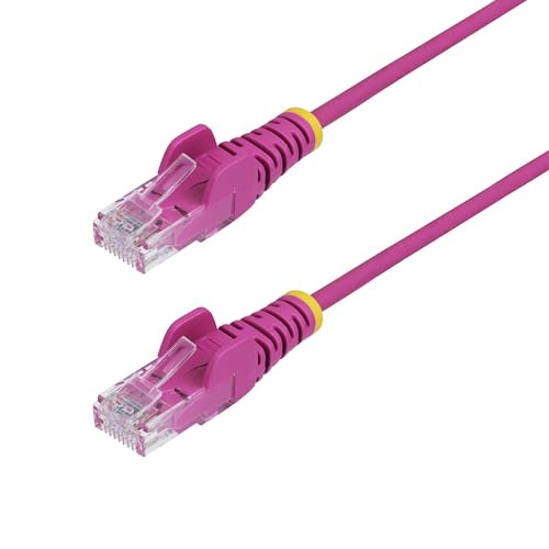 StarTech CAT6 Ethernet Kabel, 5m, Dunne LSZH Patchkabel, Roze