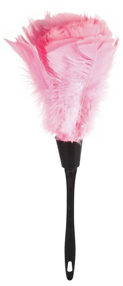 Dripio Stofdoek van kalkoenveren, roze, 35,6 cm, voor meubels en auto