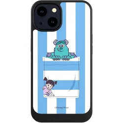 Nivocase Hülle für Apple iPhone 14 Handyhülle NIVOcore Case Schwarz Disney Pixar Fanartikel Die Monster AG (Apple iPhone 14), Smartphone Hülle, Schwarz