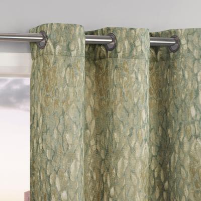 No. 918 Harlowe Abstract Geometric Semi-Sheer Grommet 1-Piece Curtain Panel, Single Panel
