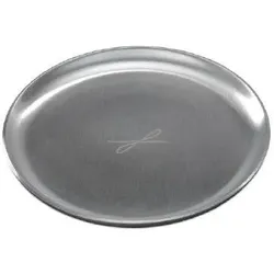Kerzenteller rund Silber Alu "fein-matt" Ø 100 mm