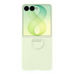 Samsung Silicone Ring Magnet Case Cover Samsung Z Flip8 Grün mit Magnet-Modul, Mit Haltering EF-EF776CGEGWW