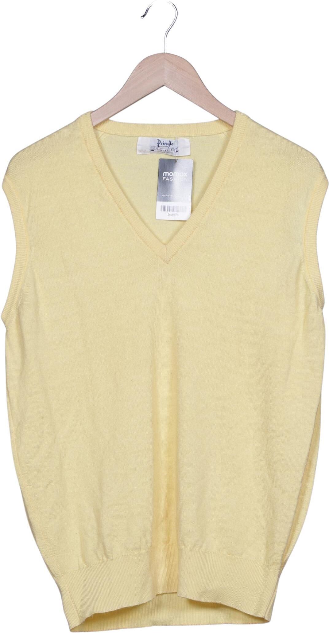 Pringle of Scotland Damen Pullover, Gelb, Gr. EU 48, Schurwolle - Second Hand
