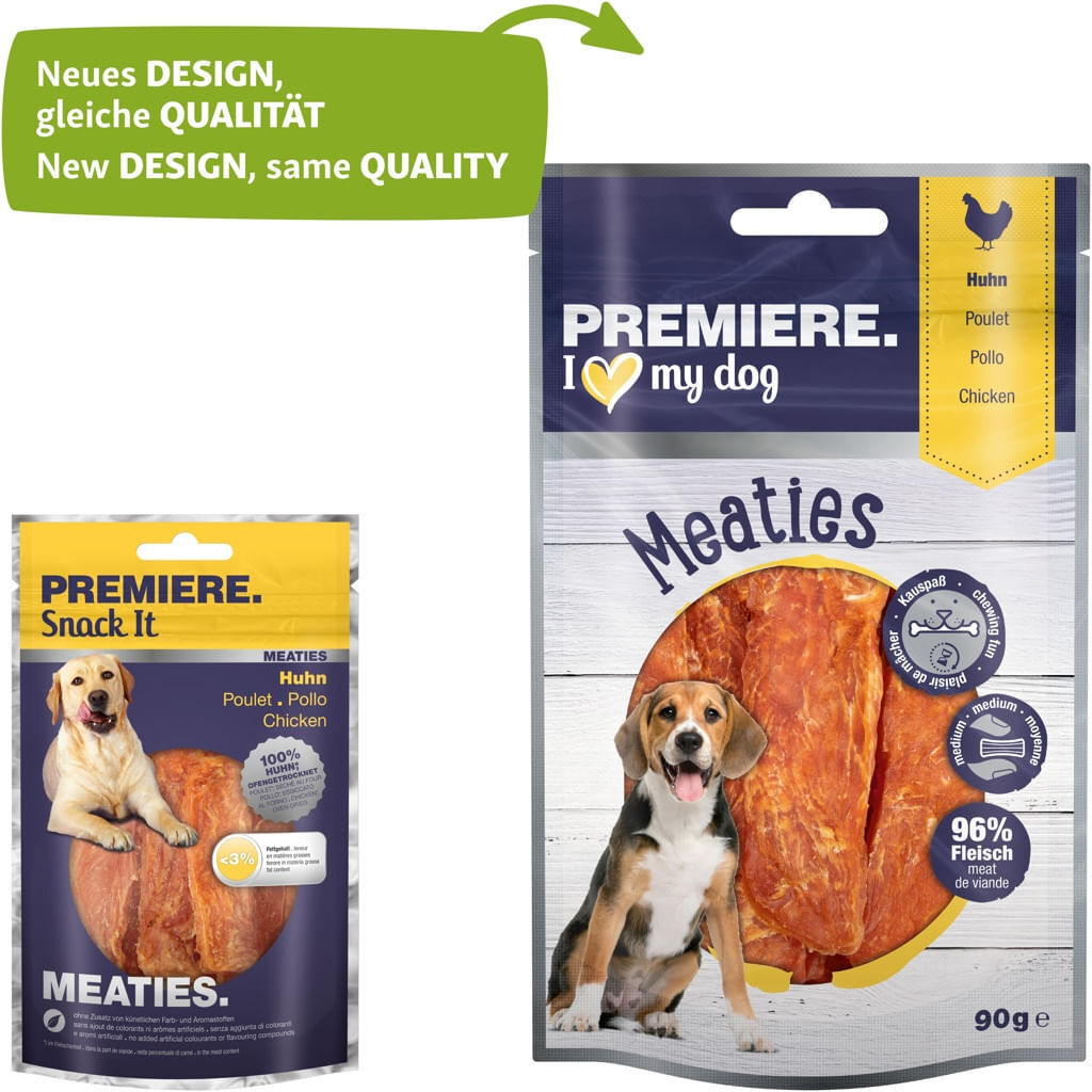 Premiere Dog Snack Meaties 90G POLLO