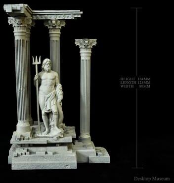 Uplifted Goods Roman Column Aquarium Ornament For Fish Tank Decoration c