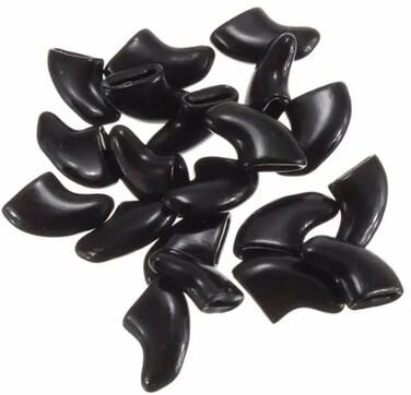 Uplifted Finds Silicone Soft Cat Nail Caps With Adhesive Glue Set black l