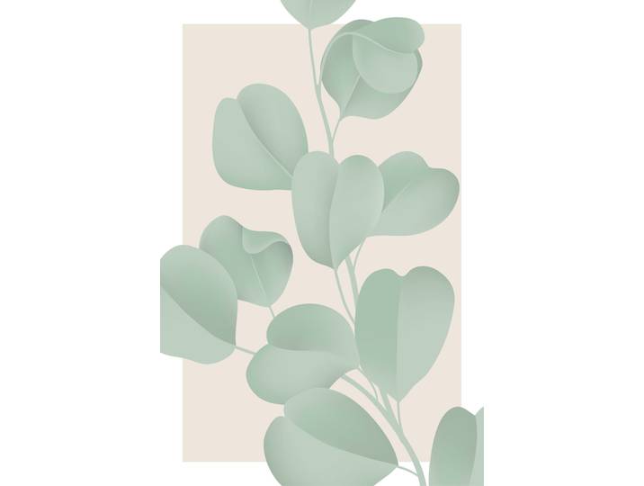 Leinwandbild QUEENCE Blätter mit rosa Hintergrund , grün (farbe bild(er): grün), B:40cm H:60cm T:2cm, Canvas, Holzrahmen, Bilder, Leinwandbild, Premium-Leinwandstoff, Handarbeit aus Deutschland