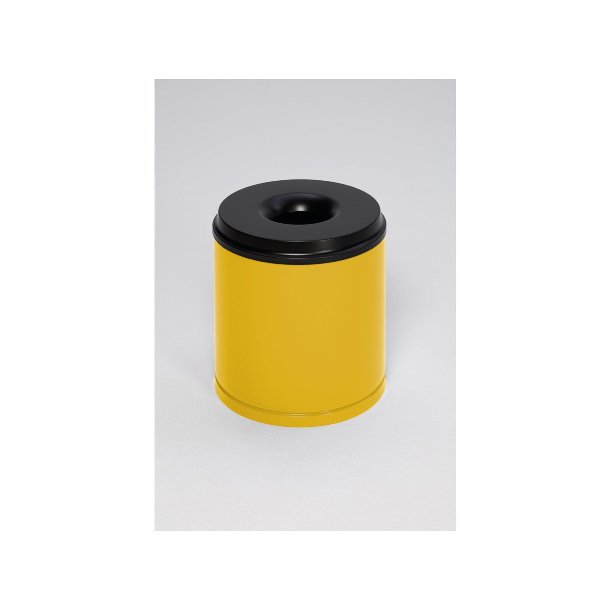 VAR Papierkorb feuersicher Löschkopf gelb 30 l (3157)