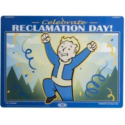 Trick or Treat Studios, Wandschild, Fallout panneau métal Reclamation Day