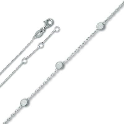 Silberkette ONE ELEMENT "Halskette Rundankerkette aus 925 Silber 45 cm", silber, Halsketten, Damen, Silber 925 (Sterlingsilber), Silberkette, Harmonisch gestaltet – ruhiges Design mit feinem Ausdruck
