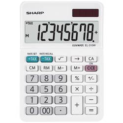 Sharp EL-310W Taschenrechner Weiß Display (Stellen): 8 batteriebetrieben, solarbetrieben EL-310WB
