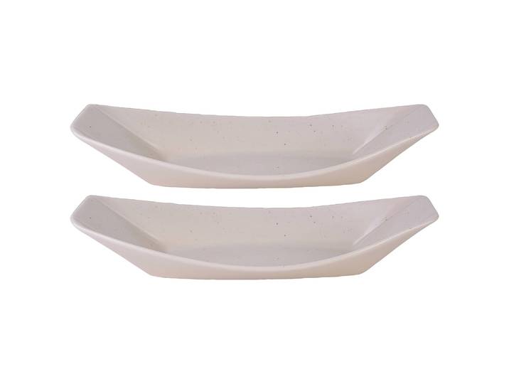 Servierschale Boat 26 x 32cm Beige/Creme