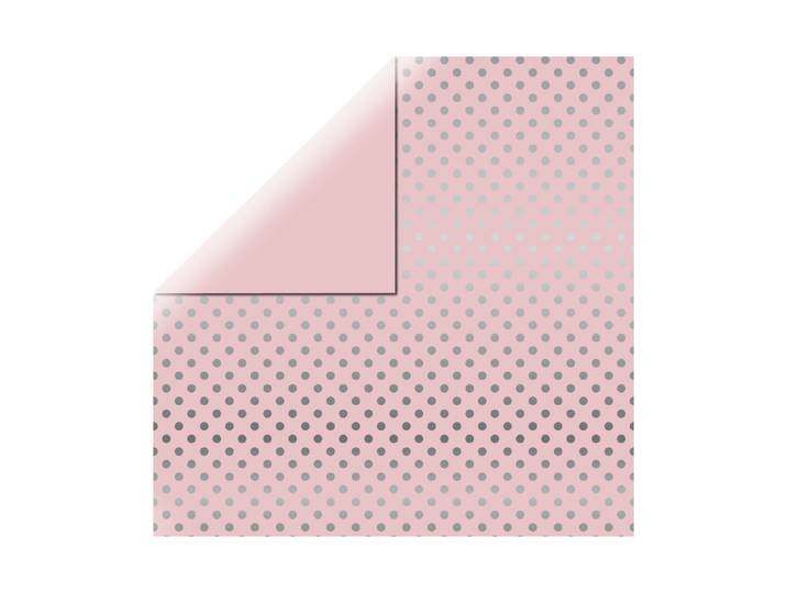 Rayher Scrapbookingpapier Silver Foil Dots 30.5 × 30.5 cm 180 g/m²