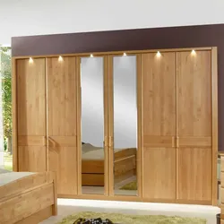 Schlafzimmerschrank aus Erle Teilmassiv Groß