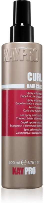 Kaypro Curl Hair Care Anti-Frizz Spray soin sans rinçage pour cheveux bouclés et frisés 200 ml