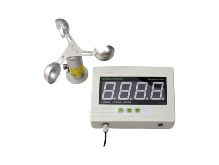 Drei Tassen Windgeschwindigkeits-Windrichtung Sensor Wetterüberwachung(Silver RS485 sensor+display)