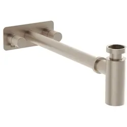 VitrA Plural Design-Siphon-Set A4515934 Nickel gebürstet, mit Eckventilen links und rechts