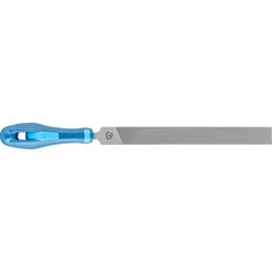 Werkstattfeile mit Heft Flachstumpf 150mm Hieb 1 für grobe Zerspanung, Schruppen