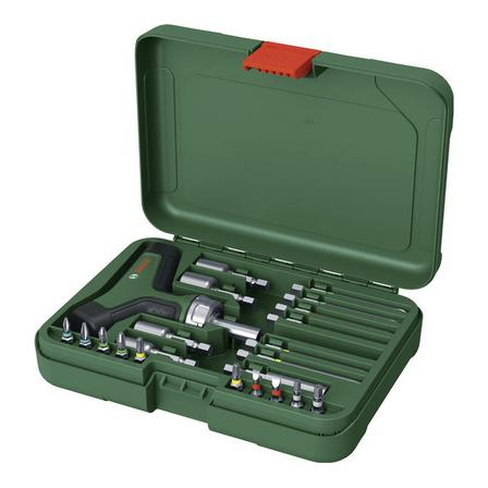 Bosch Professional Bit-Ratschenschraubendreher-Set, 1600A02Z9T, 22-teilig (1600A02Z9T)