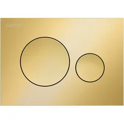 LAUFEN INEO Betätigungsplatte Moon, für WC-Element, Zweimengenbetätigung, H9001141650001, Farbe: Blassgold matt