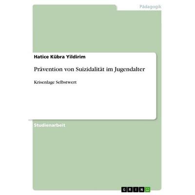 Prävention von Suizidalität im Jugendalter, Taschenbuch von Hatice Kübra Yildirim, GRIN, 978-3-389-04498-8