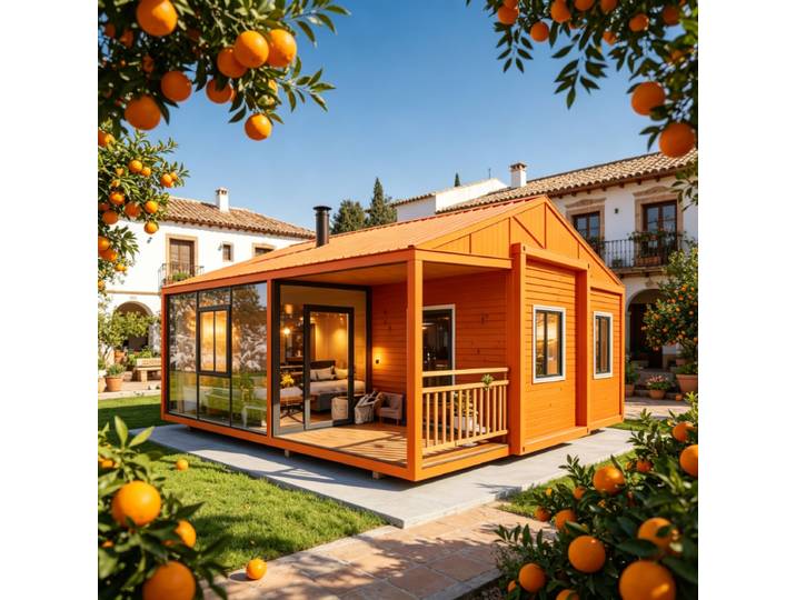 Maison conteneur préfabriquée moderne extensible de 30 pieds, prête à l'emploi, villa préfabriquée, maison portable, entrepôt, maison de jardin