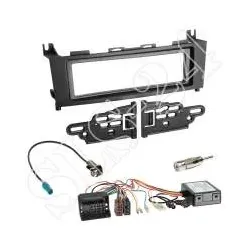 Autoradio 1-DIN Radioblende + CAN-BUS Adapter Einbauset für Mercedes GLK-Klas...
