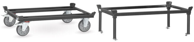 Set fetra Paletten-Fahrgestell 22801/7016+Aufsetzrahmen Paletten-Fahrgestell