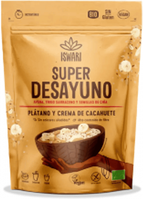 Iswari Super Café da Manhã Amendoim e Banana Sem Glúten 360g