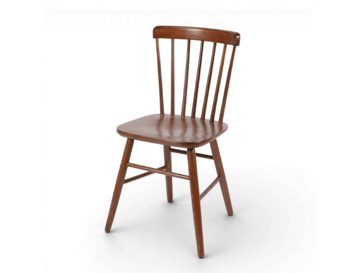 Chaise de bistrot TROQUET - Bois couleur Noisette