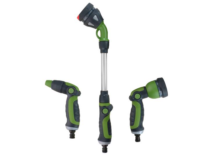 Gartenbrause mit Giessstab Set 3-teilig