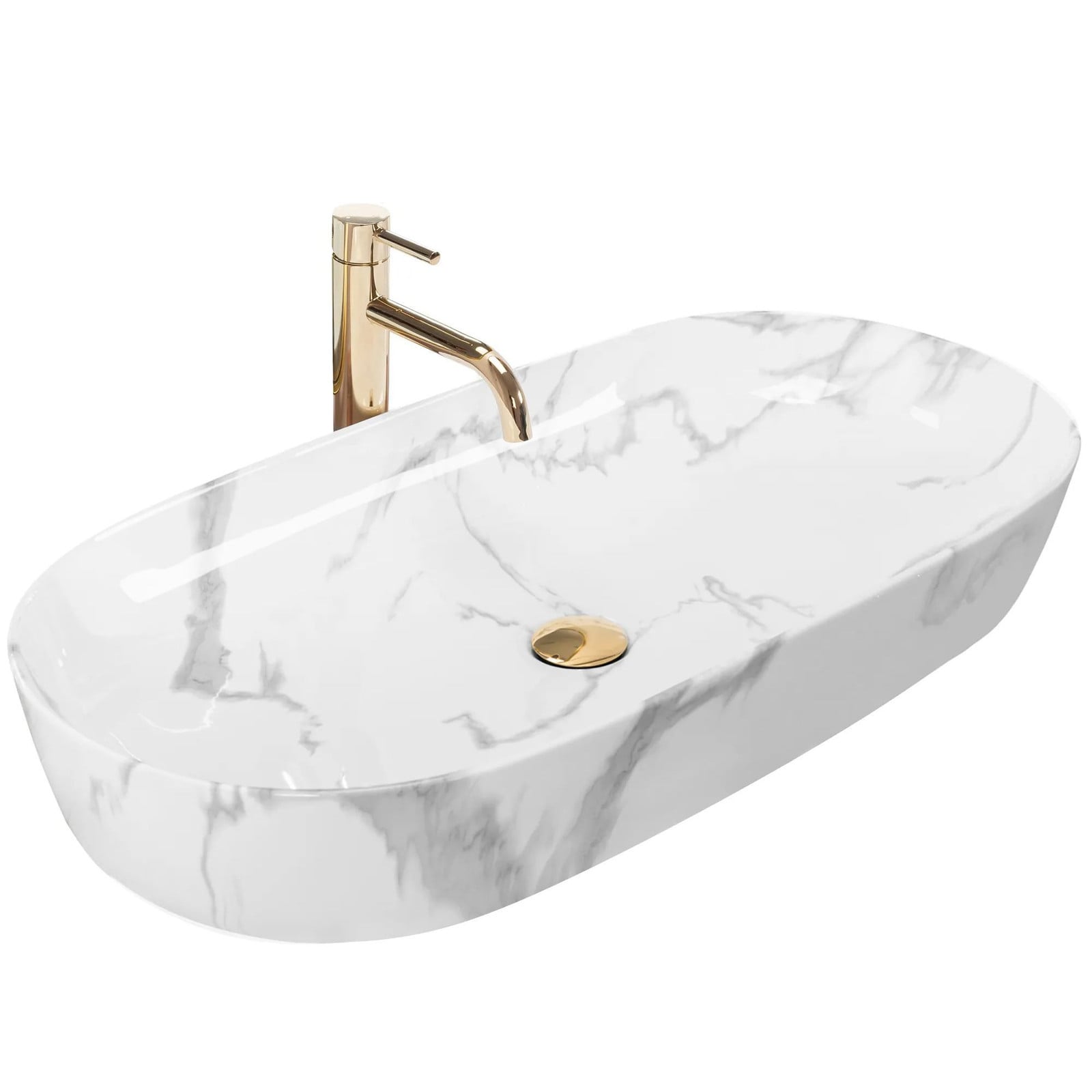 Rea Opzetwastafel Cleo 81 Marmo Shiny