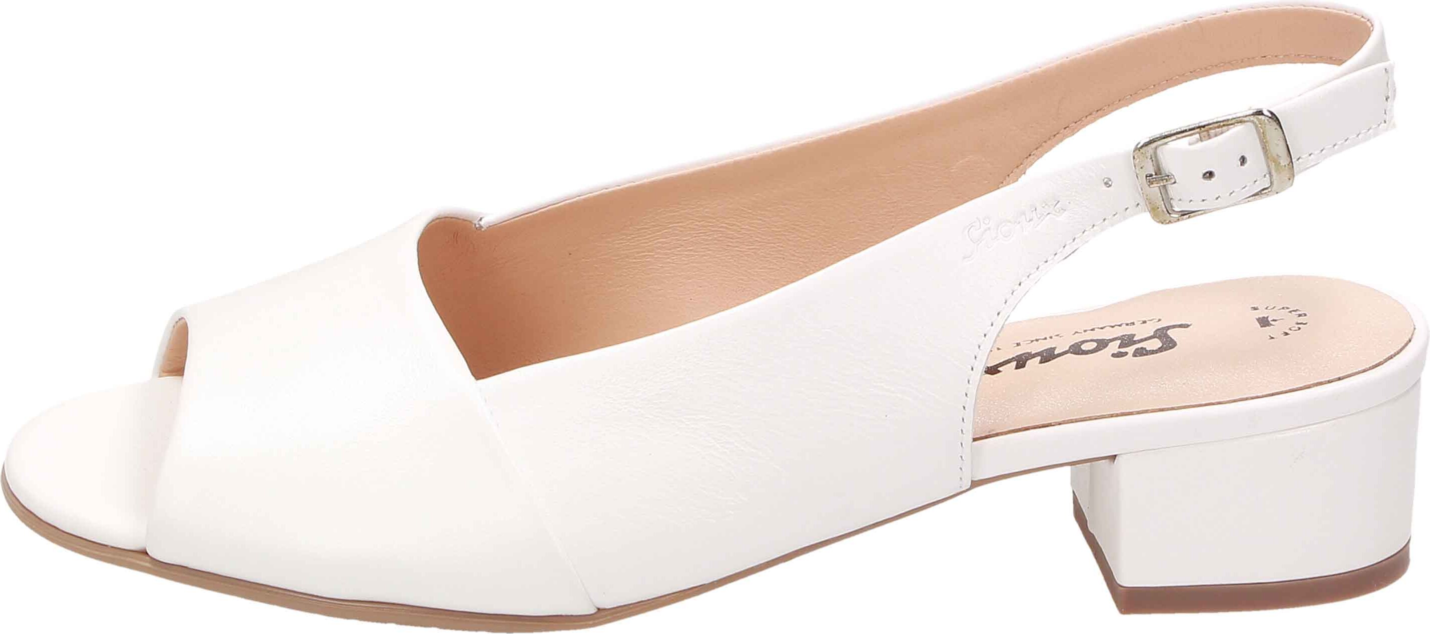 Sioux Zippora Sandalen in Übergrößen Weiß66181 große Damenschuhe, Größe:39