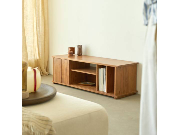 Jules - TV-Schrank aus Akazienholz 120 cm - Braun