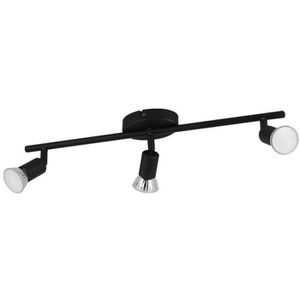 Eglo Deckenstrahler Buzz, schwarz mit LED, 3-flammig, dreh- und schwenkbar, warmweiß