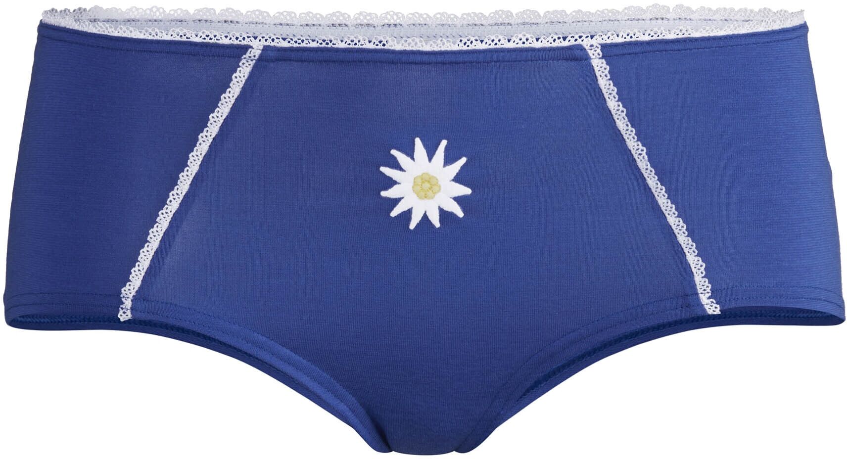 Panty ISA BODYWEAR "Panty Lilly", Damen, Gr. XS, weiss (enzian), Obermaterial: 95% Baumwolle CO. 5% Elasthan EL., Unterhosen Panty enzian XS