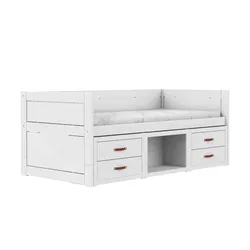 Lifetime Kojenbett mit Regalen   ¦ weiß ¦ Maße (cm): B: 207 H: 83 T: 102.0