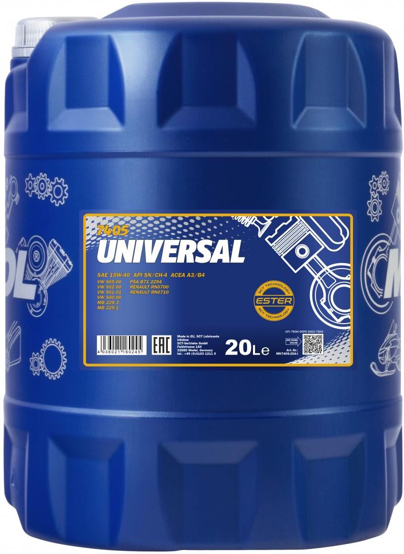 Sct - Mannol Motoröl Mannol 15w-40 [20l] Mn740520 20l