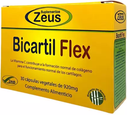 Suplementos Zeus Bicartil Flex 30 Capsules