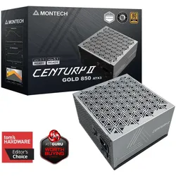 Montech Netzteil Century II 850W 80+ Gold, ATX 3.1, Silber
