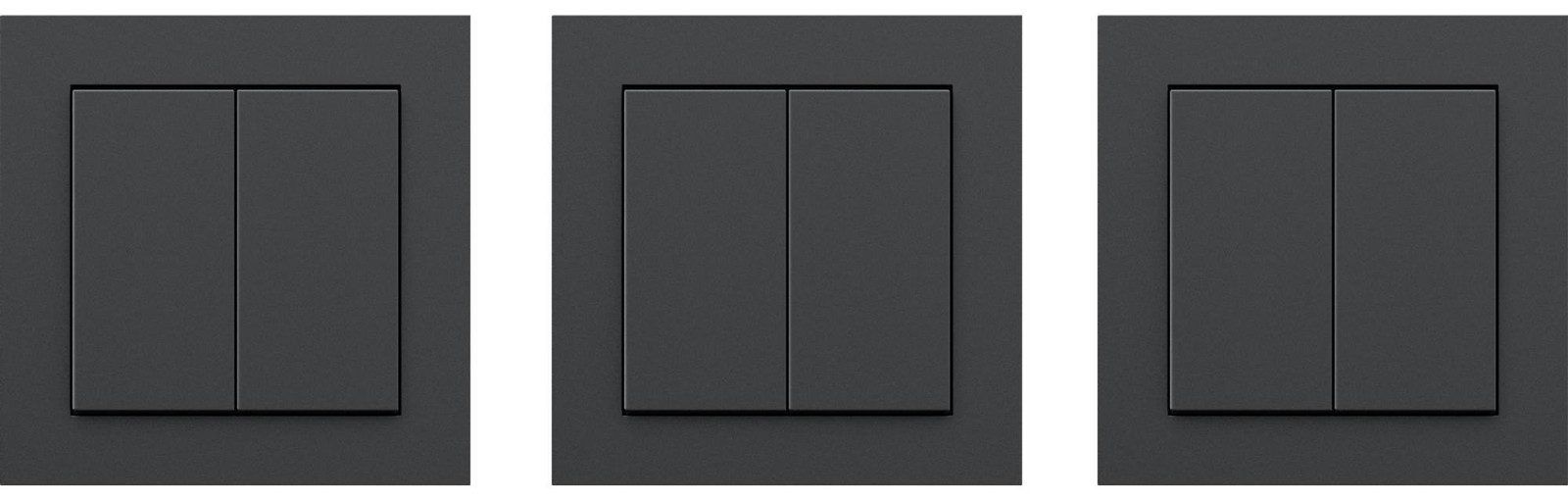 Senic Hue Smart Switch, zwart, mat, set van drie