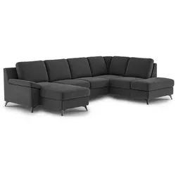 COTTA Wohnlandschaft Boom Stoff Dark Grey
